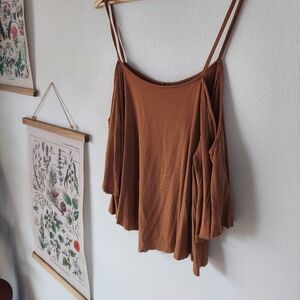 American Eagle - Medium - Brown Belle Off the Shoulder Top